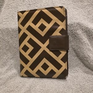 Franklin Covey‎ Brown and Tan Snap Faux Leather Planner